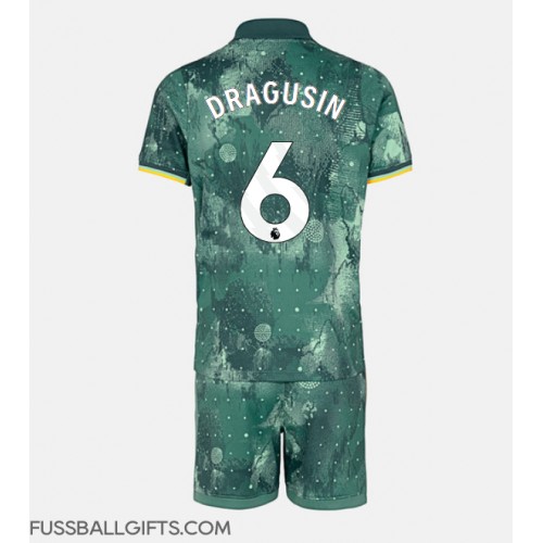 Tottenham Hotspur Radu Dragusin #6 Fußballbekleidung 3rd trikot Kinder 2024-25 Kurzarm (+ kurze hosen)